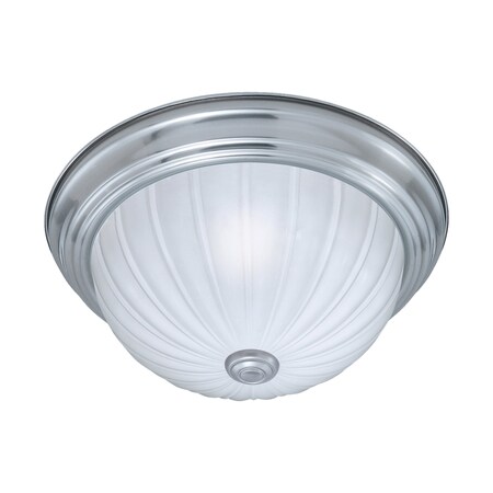 Thomas Ceiling Essentials 12'' Wide 1Light Flush Mount, Brushed Nickel SL868178